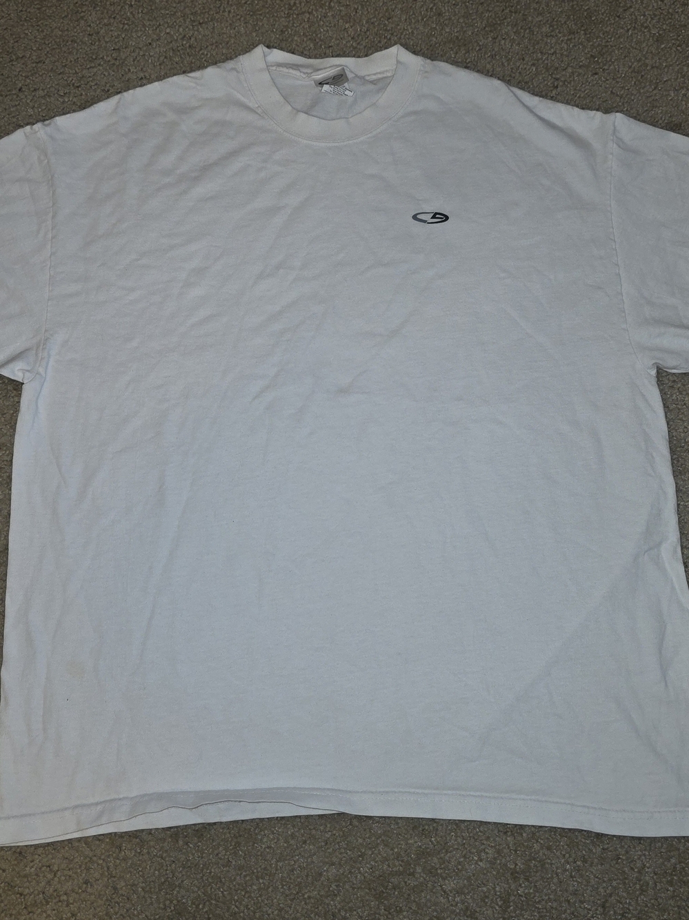 Vintage Champion C9 White T-Shirt Mens XL Crew Neck Boxy Fit Cotton
